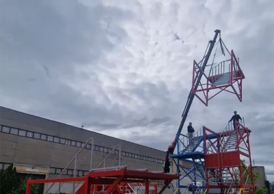 KALMETAL ugniagesių treniruočių bokštas – plieninė konstrukcija