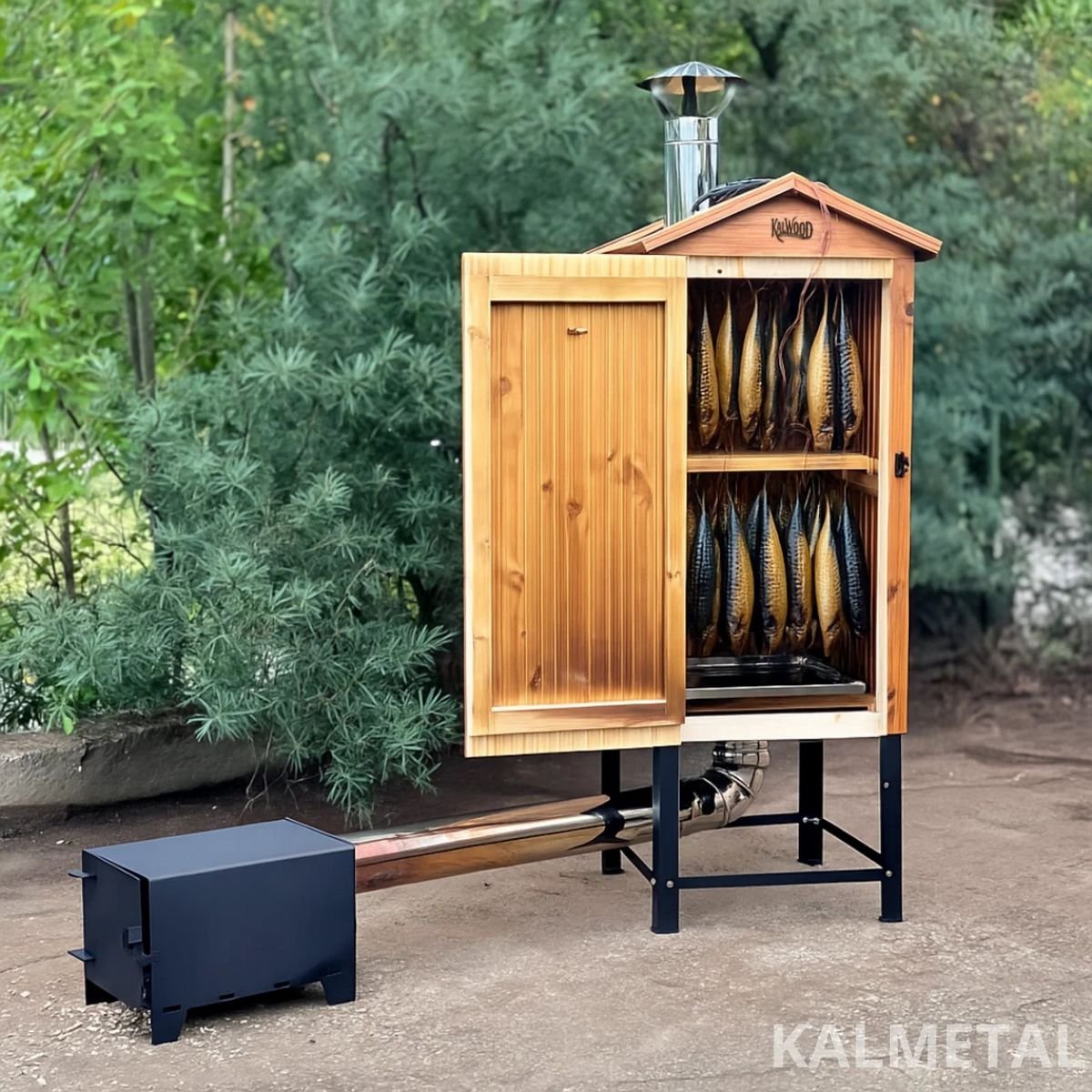 KALWOOD CLASSIC 225L Wooden Smoker - Image 2