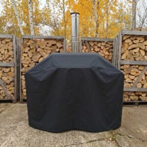 Protective Cover for Cauldron Stove with 2 Side Shelves