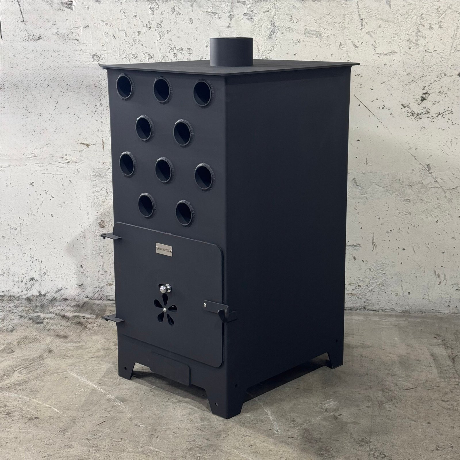 KALMETAL 7 kW PLUS wood-burning stove – side view
