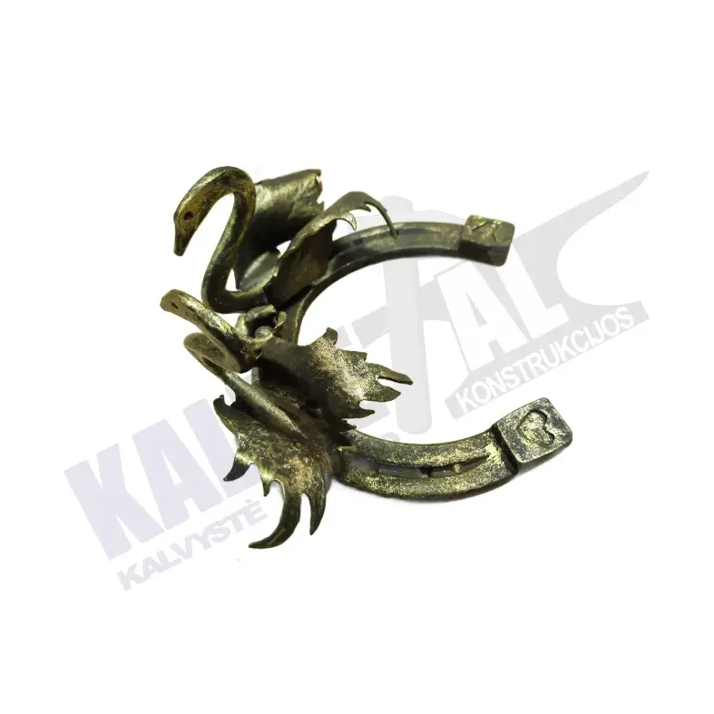 Blacksmith's horseshoe "Two swans" - Image 2