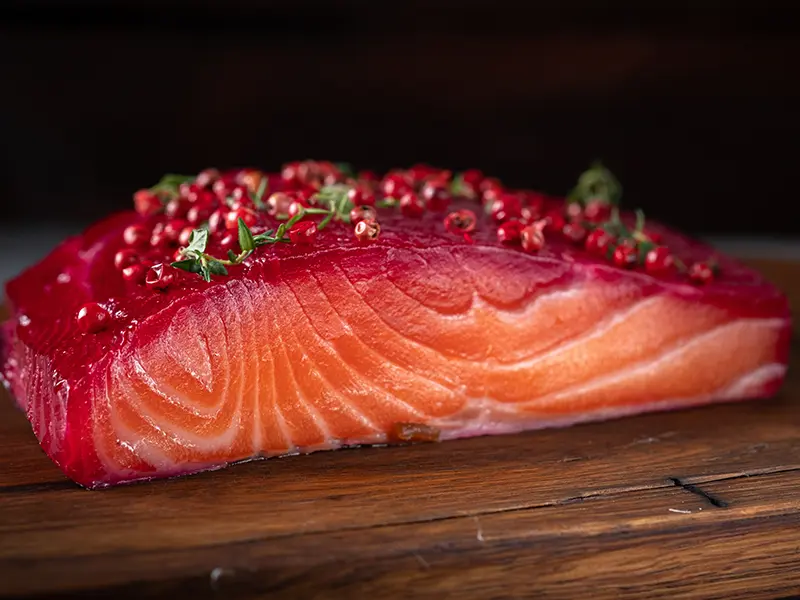 Smoked salmon (cold smoking)