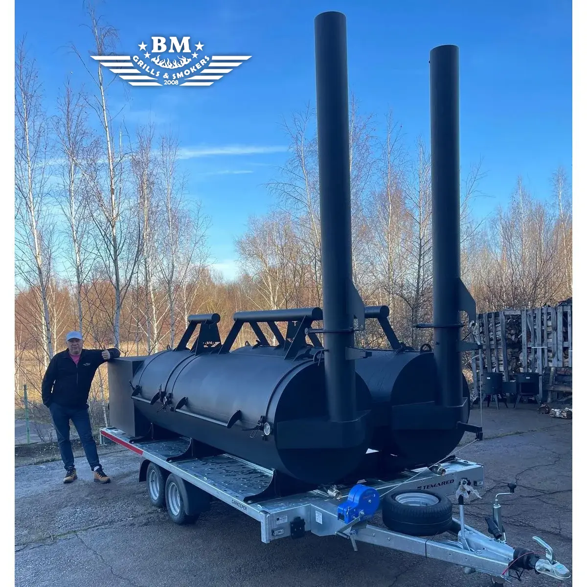 BM-6 Two Texans BBQ trailer 2x XXXL - Image 12