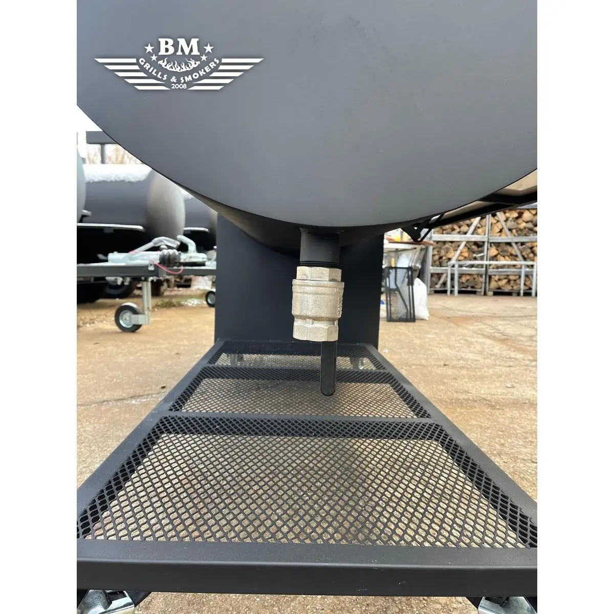 BMS-PRO Dual chamber offset smoker XL - Image 2