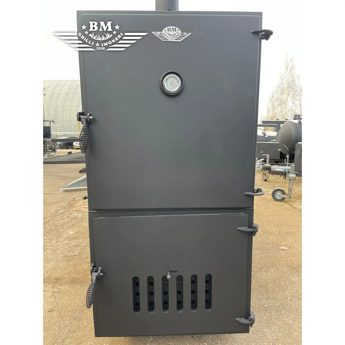 BMS-PRO Dual chamber offset smoker XL - Image 6