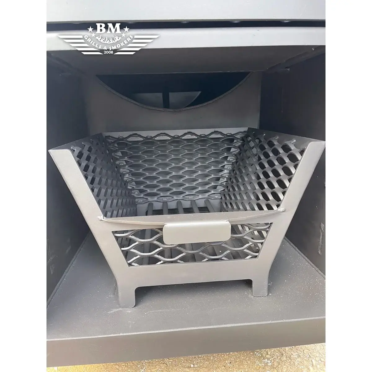 BMS-PRO Dual chamber offset smoker XL - Image 7
