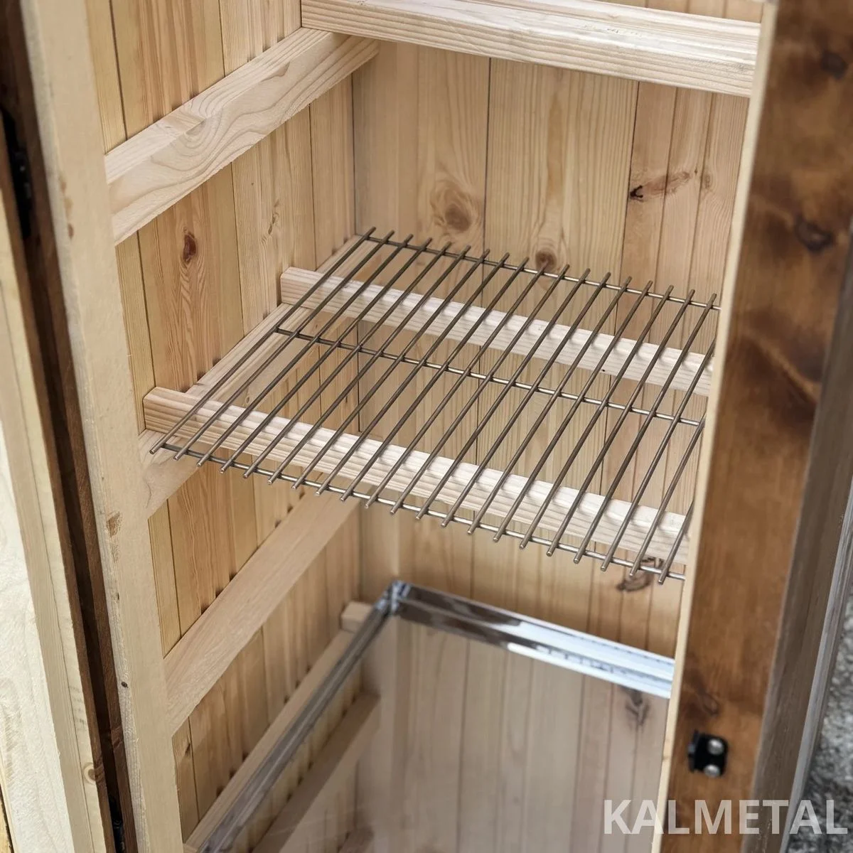 Grill grate for smoker 40x40 cm stainless steel - Image 3