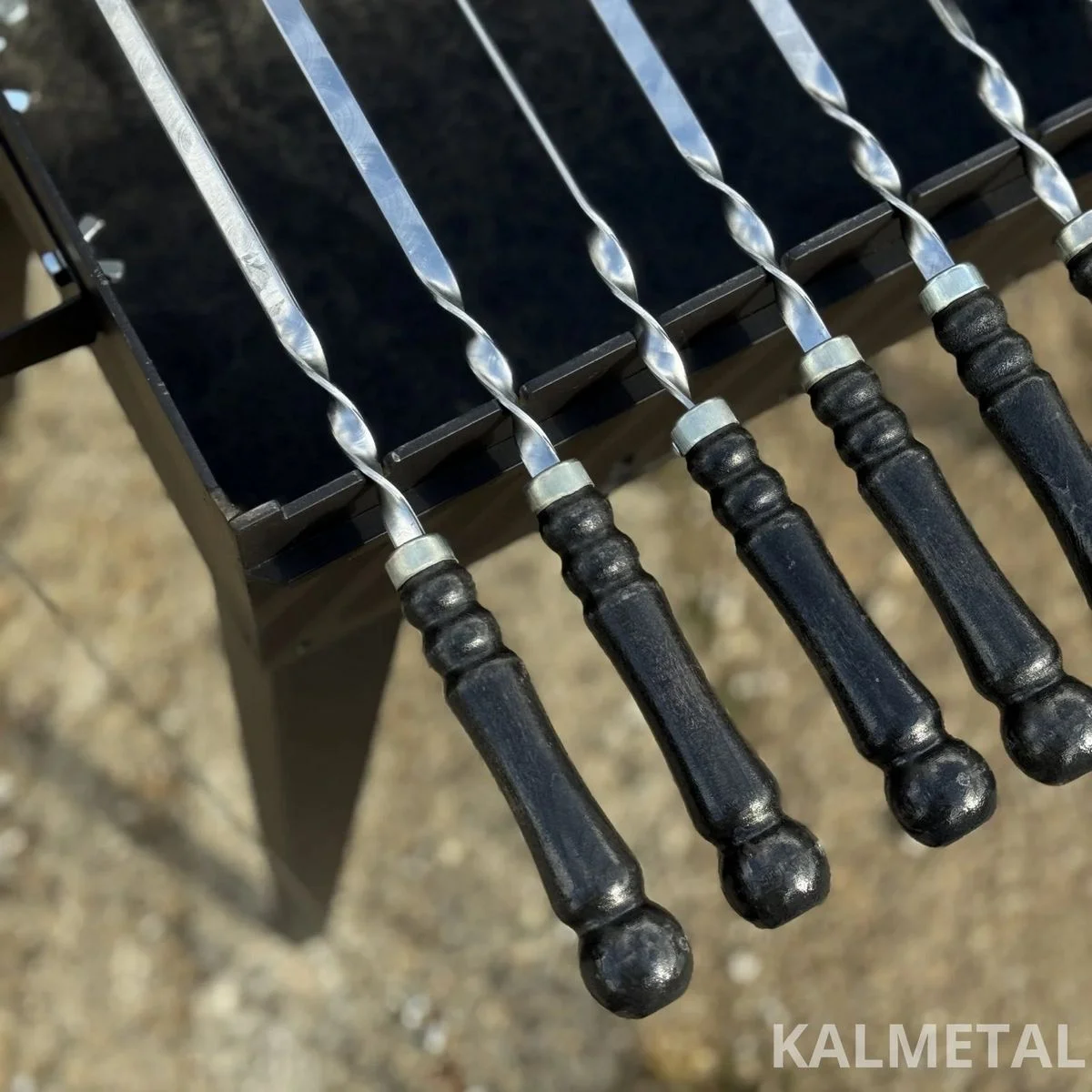 Skewers with wooden lacquered handle - Image 3