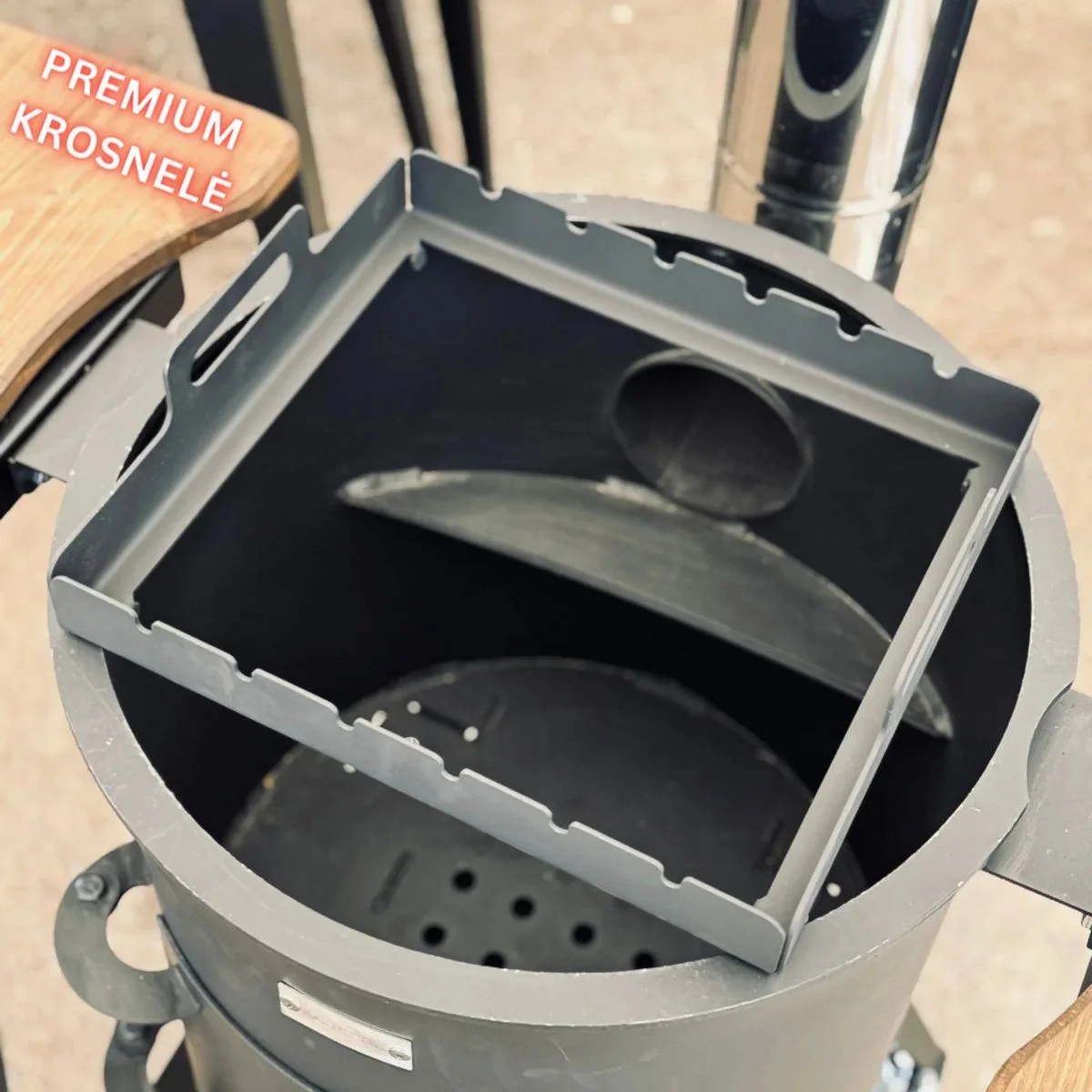 Skewer holder for cauldron stove - Image 3
