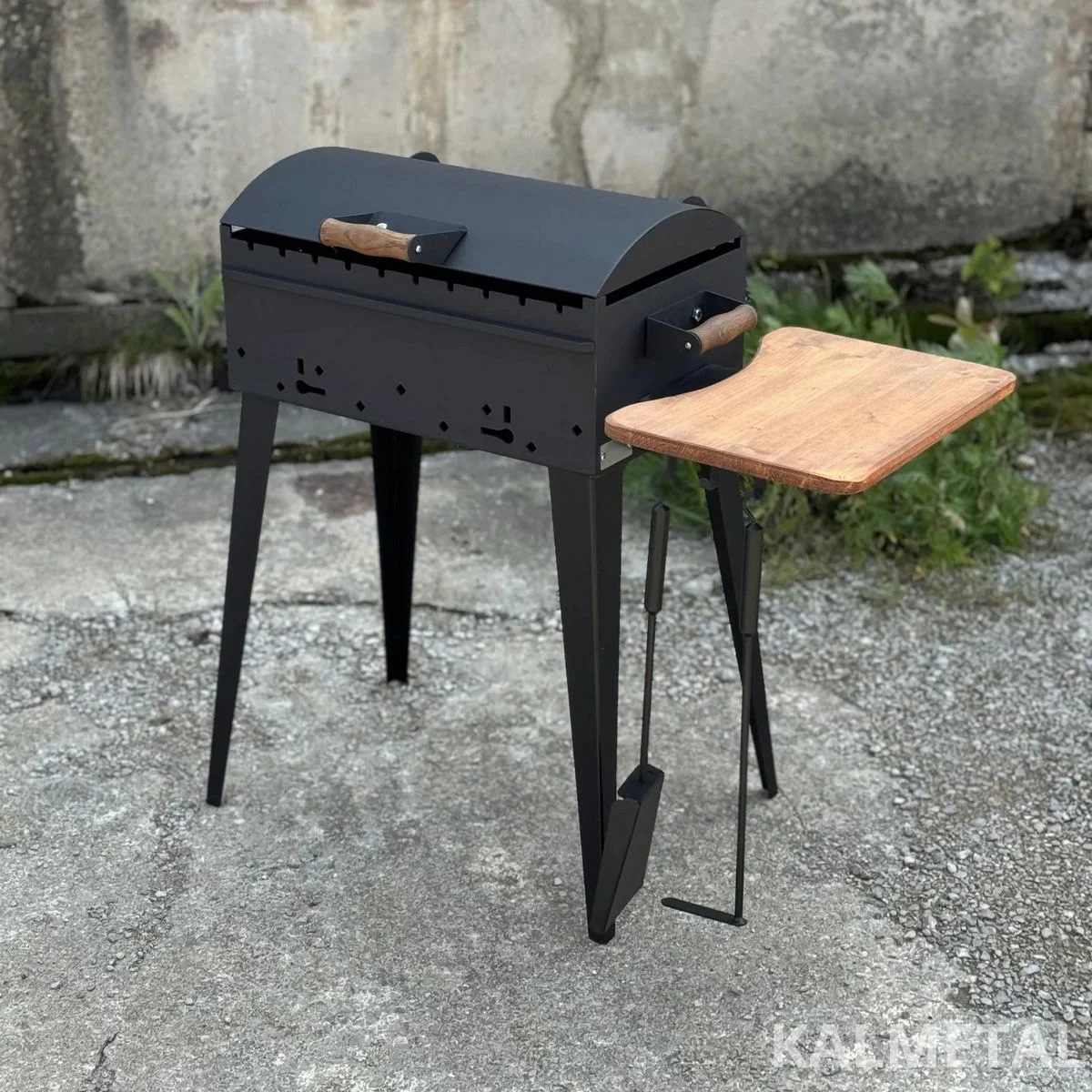Compact Skewer Grill Set with Cooking Grate - Image 2