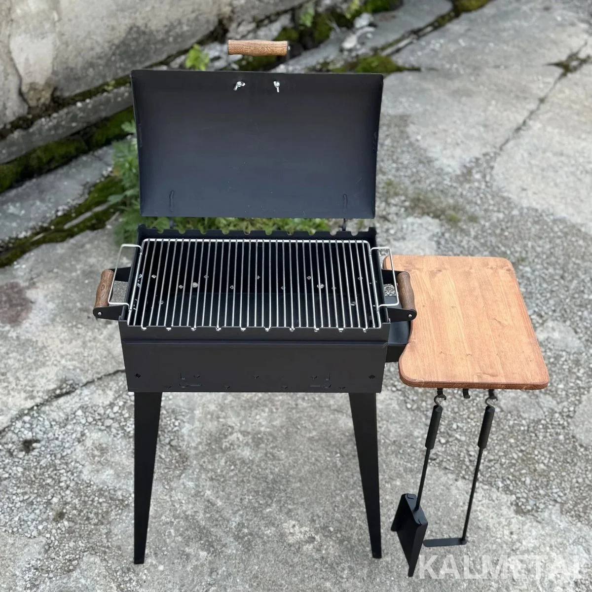 Compact Skewer Grill Set with Cooking Grate - Image 9