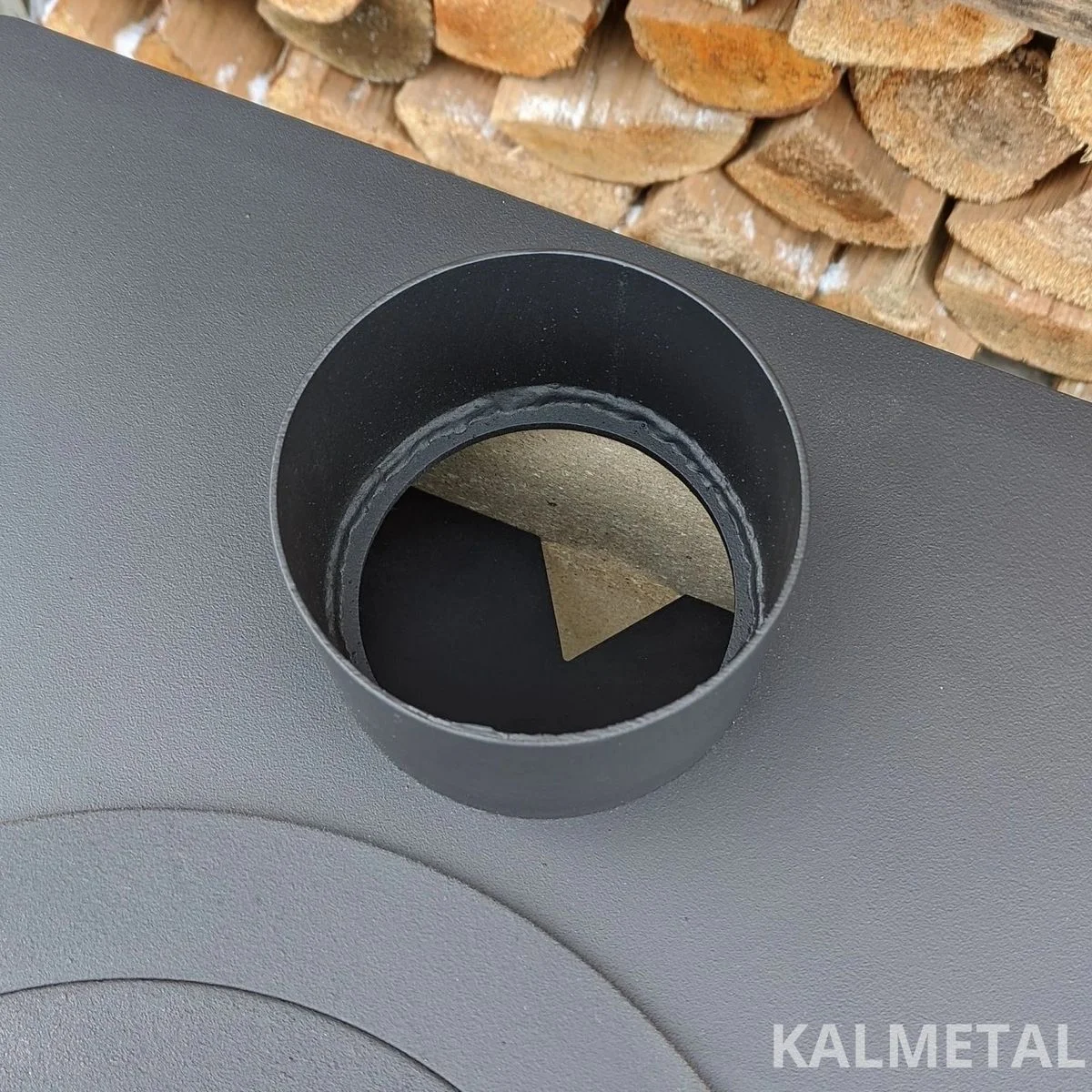 Stove – Fireplace 8kW with fireclay bricks and cast-iron rings - Image 8