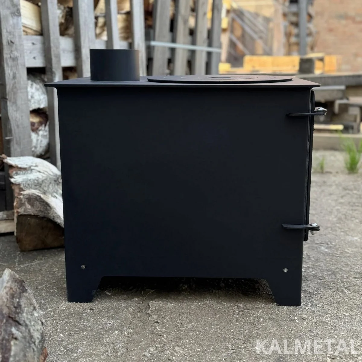 Stove – Fireplace 8kW with fireclay bricks and cast-iron rings - Image 14