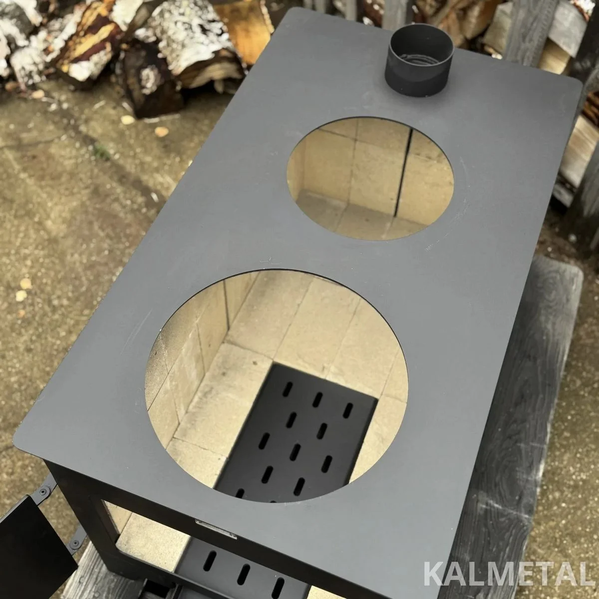 10 kW stove with fireclay and 2 cast-iron rings - Image 5