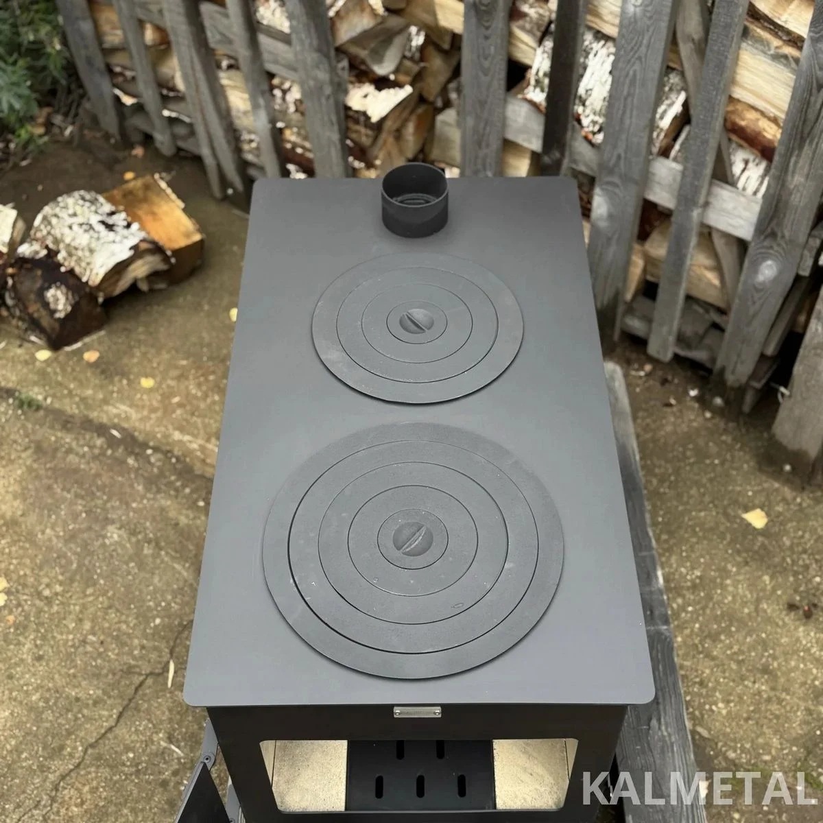 10 kW stove with fireclay and 2 cast-iron rings - Image 9