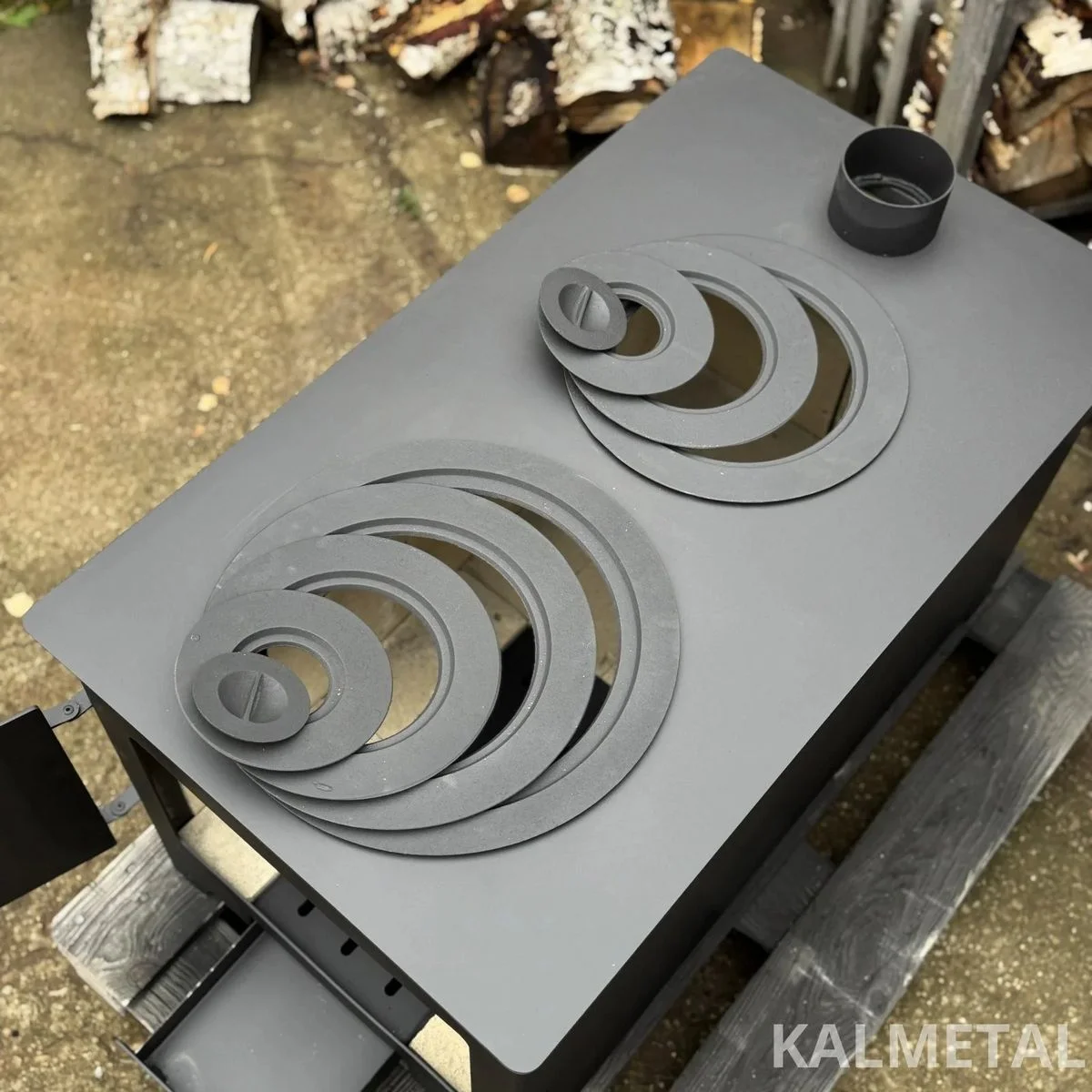 10 kW stove with fireclay and 2 cast-iron rings - Image 10