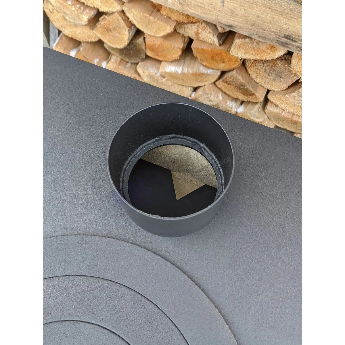 Stove – Fireplace 8kW with fireclay bricks and cast-iron rings - Image 8