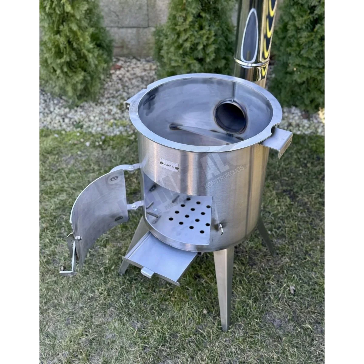Stainless Steel PREMIUM 12L Cauldron Stove with Chimney - Image 6