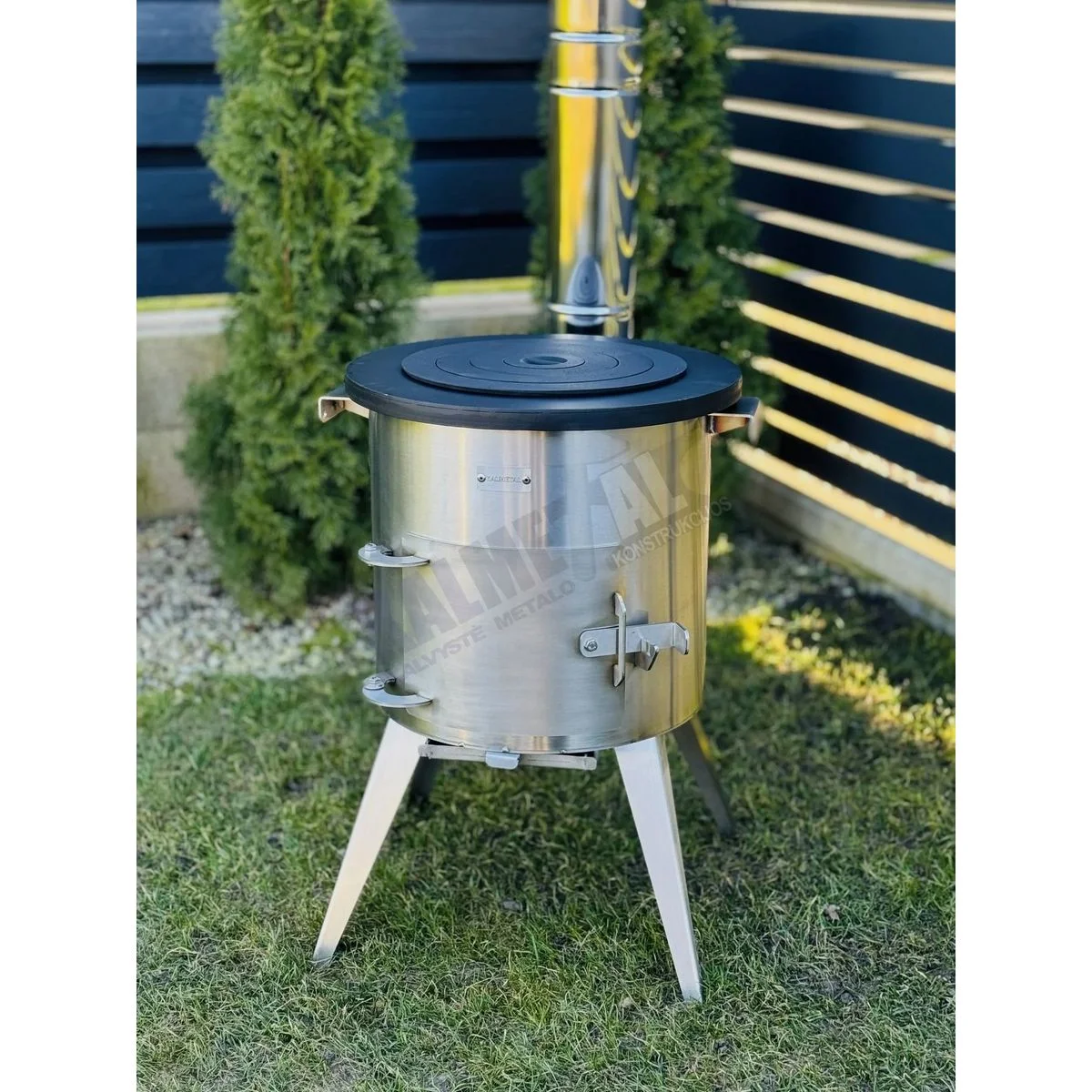 Stainless Steel PREMIUM 12L Cauldron Stove with Chimney - Image 8