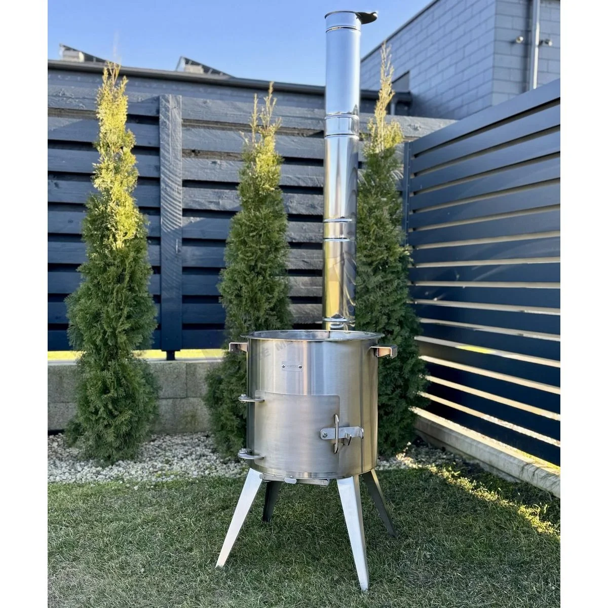 Stainless Steel PREMIUM 12L Cauldron Stove with Chimney - Image 9