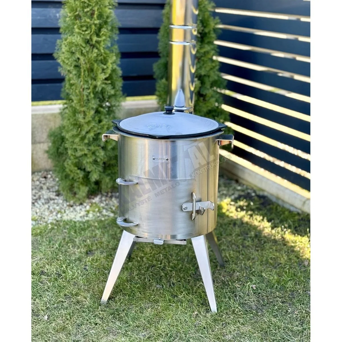 Stainless Steel PREMIUM 12L Cauldron Stove with Chimney - Image 10