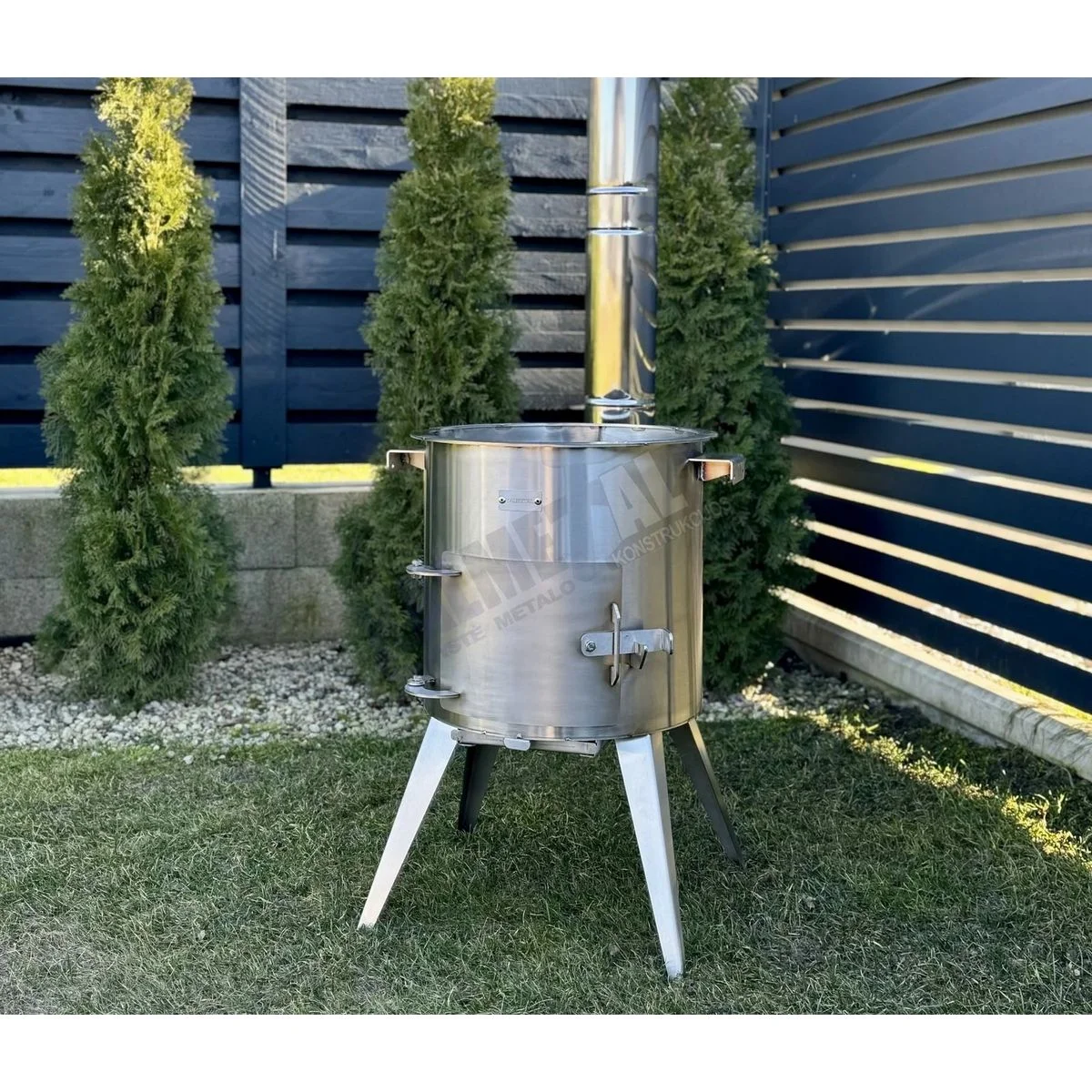 Stainless Steel PREMIUM 12L Cauldron Stove with Chimney - Image 11