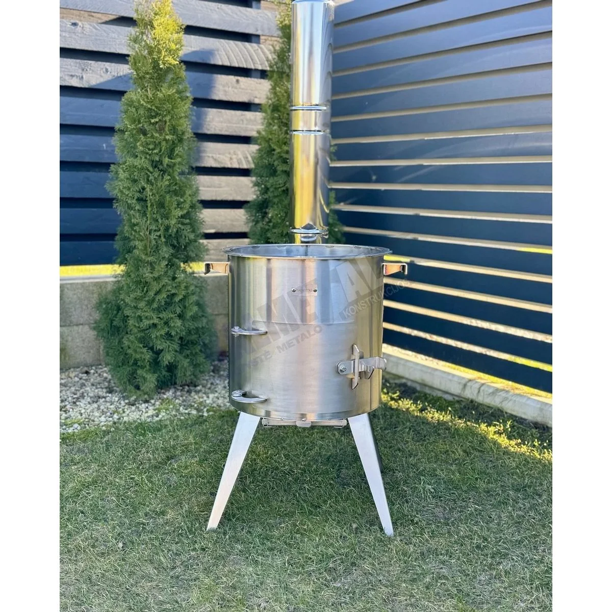 Stainless Steel PREMIUM 12L Cauldron Stove with Chimney - Image 12
