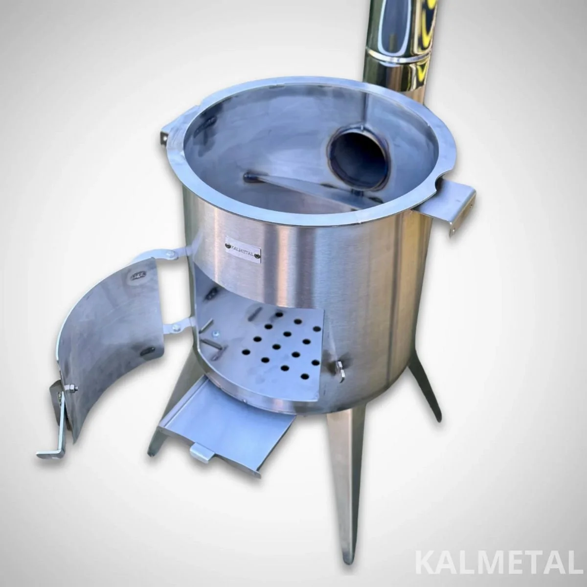 Stainless Steel PREMIUM 12L Cauldron Stove with Chimney