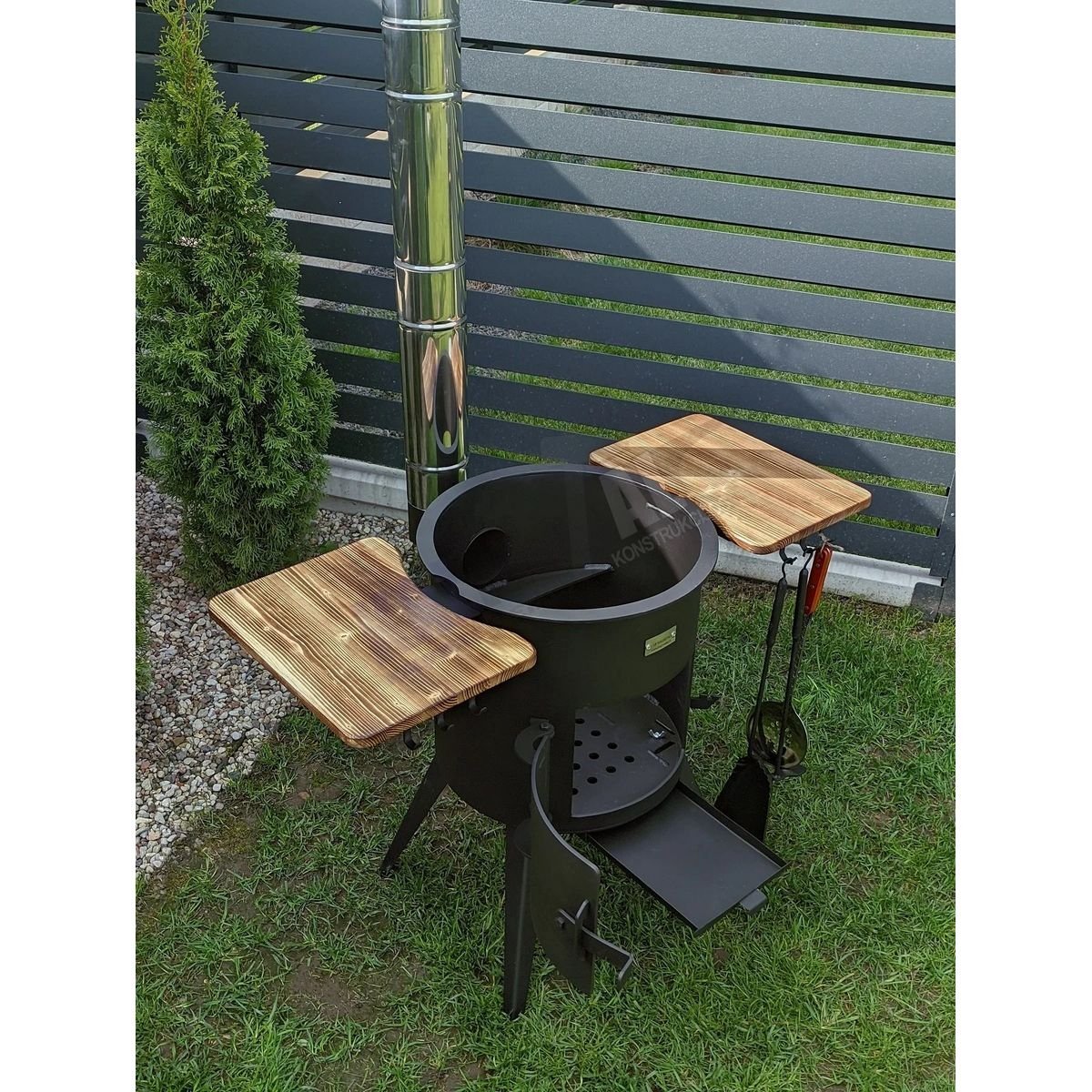 PREMIUM 5MM stove from 8L to 22L with chimney, shelves - Image 5