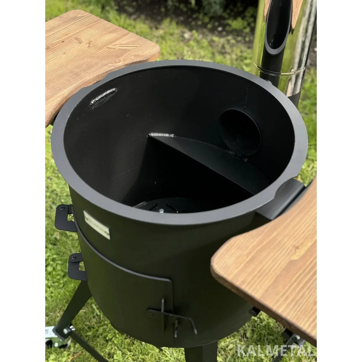 PREMIUM 5MM stove from 8L to 22L with chimney, shelves, and wheels - Image 5